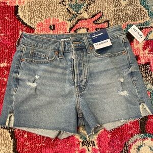 Old Navy high rise OG Straight Denim Shorts Size 4